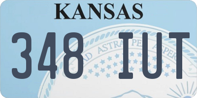 KS license plate 348IUT
