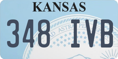KS license plate 348IVB