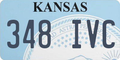KS license plate 348IVC
