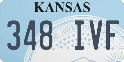 KS license plate 348IVF