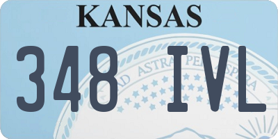 KS license plate 348IVL