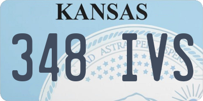 KS license plate 348IVS