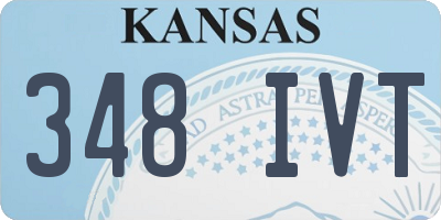 KS license plate 348IVT