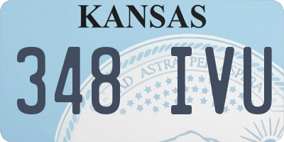 KS license plate 348IVU