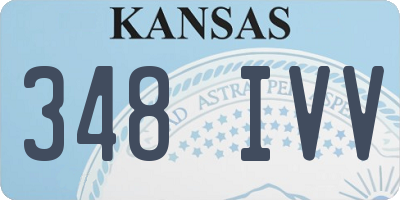 KS license plate 348IVV