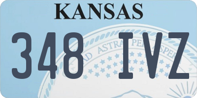 KS license plate 348IVZ