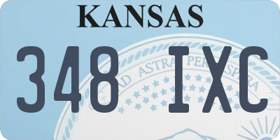 KS license plate 348IXC