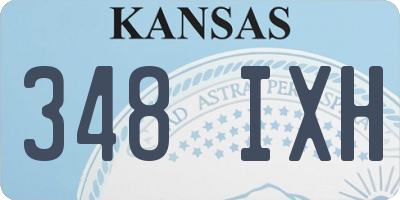 KS license plate 348IXH