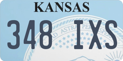 KS license plate 348IXS