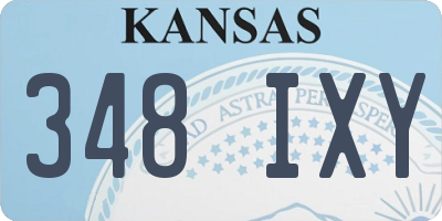 KS license plate 348IXY