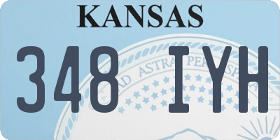 KS license plate 348IYH