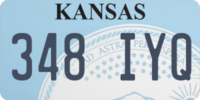 KS license plate 348IYQ