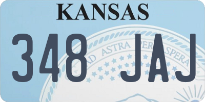 KS license plate 348JAJ