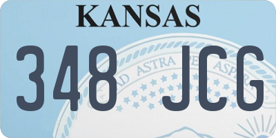 KS license plate 348JCG