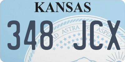 KS license plate 348JCX