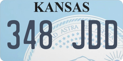 KS license plate 348JDD