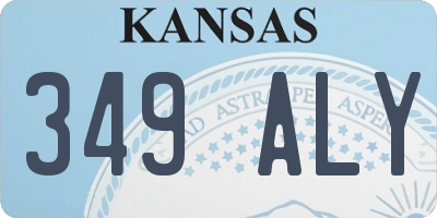 KS license plate 349ALY