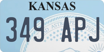 KS license plate 349APJ