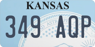 KS license plate 349AQP