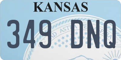 KS license plate 349DNQ