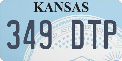 KS license plate 349DTP
