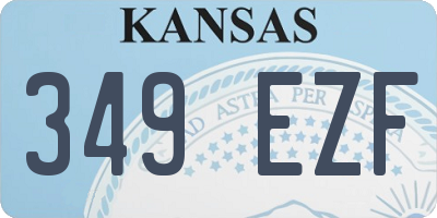 KS license plate 349EZF