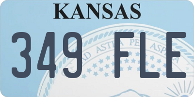 KS license plate 349FLE