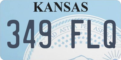 KS license plate 349FLQ
