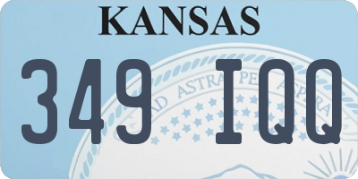 KS license plate 349IQQ