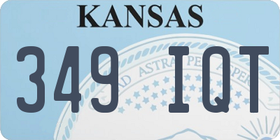 KS license plate 349IQT