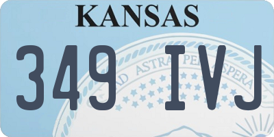 KS license plate 349IVJ