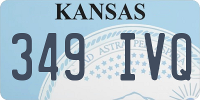 KS license plate 349IVQ