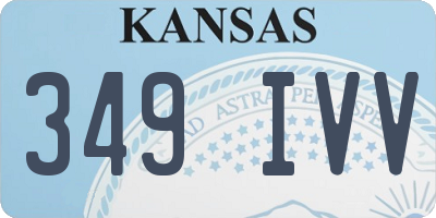 KS license plate 349IVV