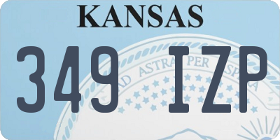 KS license plate 349IZP