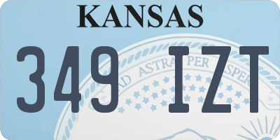 KS license plate 349IZT