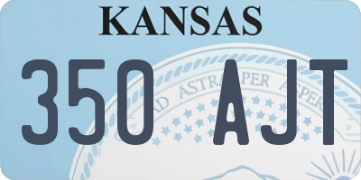 KS license plate 350AJT