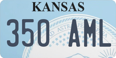 KS license plate 350AML
