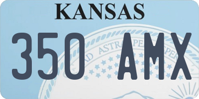 KS license plate 350AMX