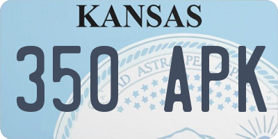 KS license plate 350APK