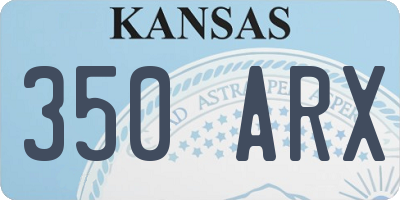 KS license plate 350ARX