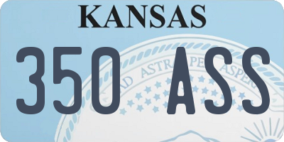KS license plate 350ASS