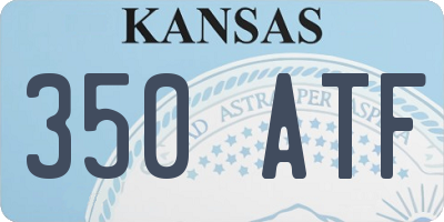 KS license plate 350ATF