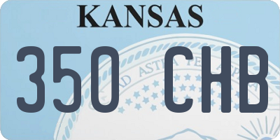 KS license plate 350CHB