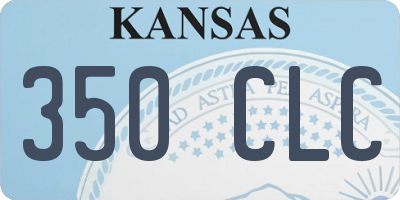 KS license plate 350CLC
