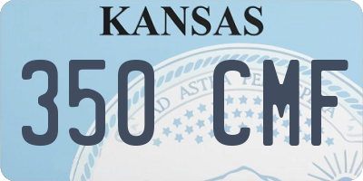 KS license plate 350CMF