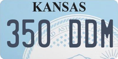 KS license plate 350DDM