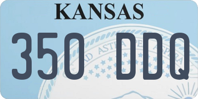 KS license plate 350DDQ