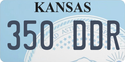 KS license plate 350DDR