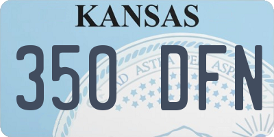 KS license plate 350DFN