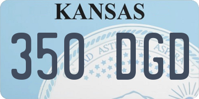 KS license plate 350DGD